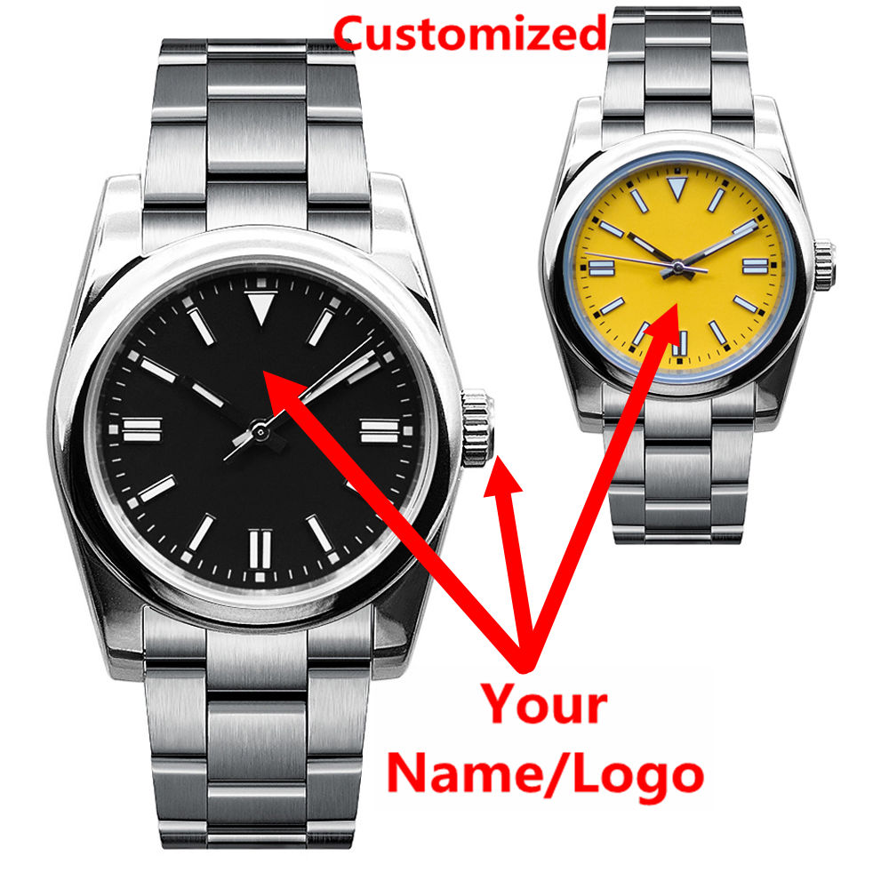 Jewelry For Watches - Custom Logo Mens Watch Sapphire Luxury