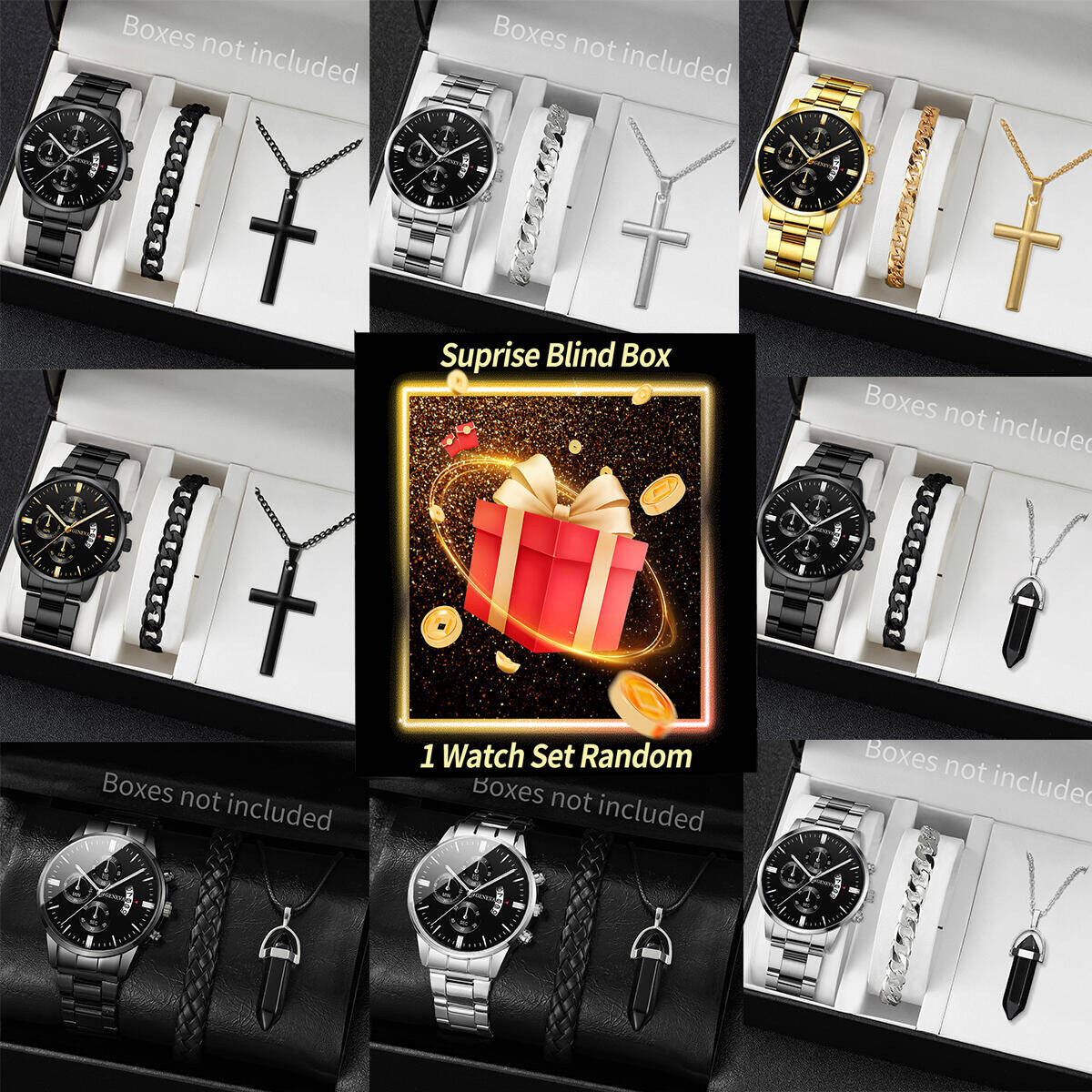 Jewelry And Watches Box - Surprise Mystery Watch Blind Box-3PCS/Set Fashion
