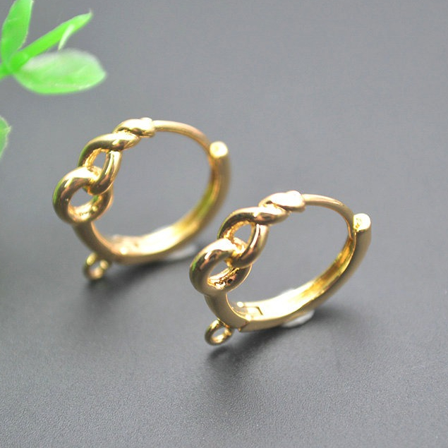30pc Twisted Round Circle 18K  - Hoop Earrings ulasan dan harga