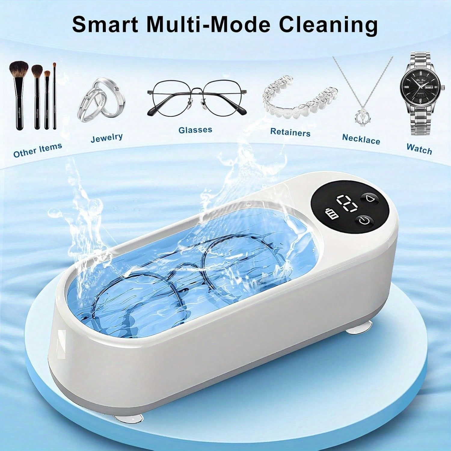 Portable Ultrasonic Cleaner, U - Jewelry Essentials Watches ulasan dan harga