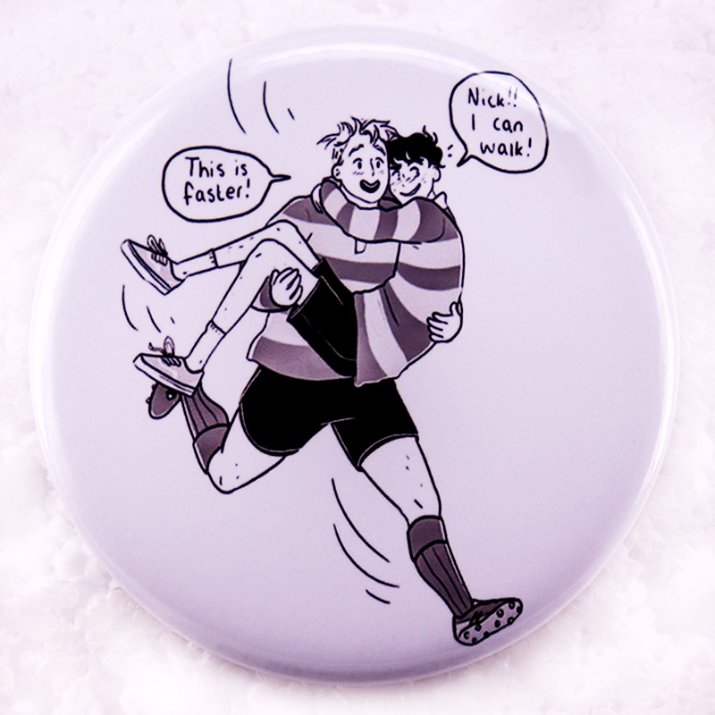 Heartstopper Pinback Button Pi - Nick'S Jewelry & Watches Reviews ulasan dan harga