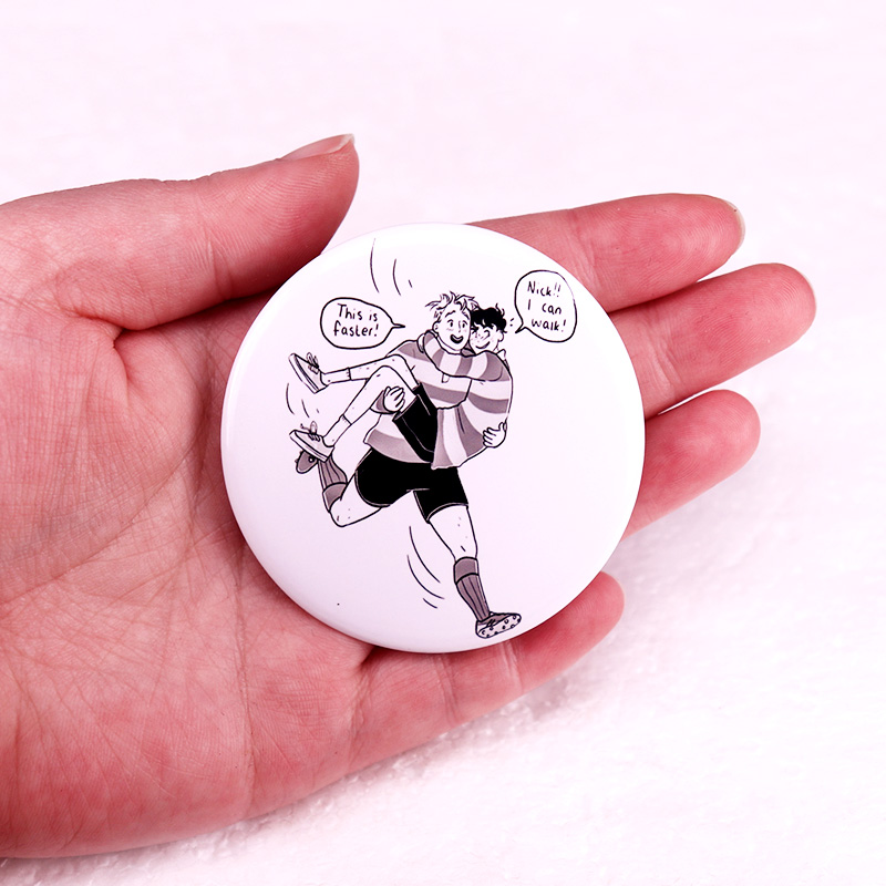 Heartstopper Pinback Button Pi - Nick'S Jewelry & Watches Reviews ulasan dan harga