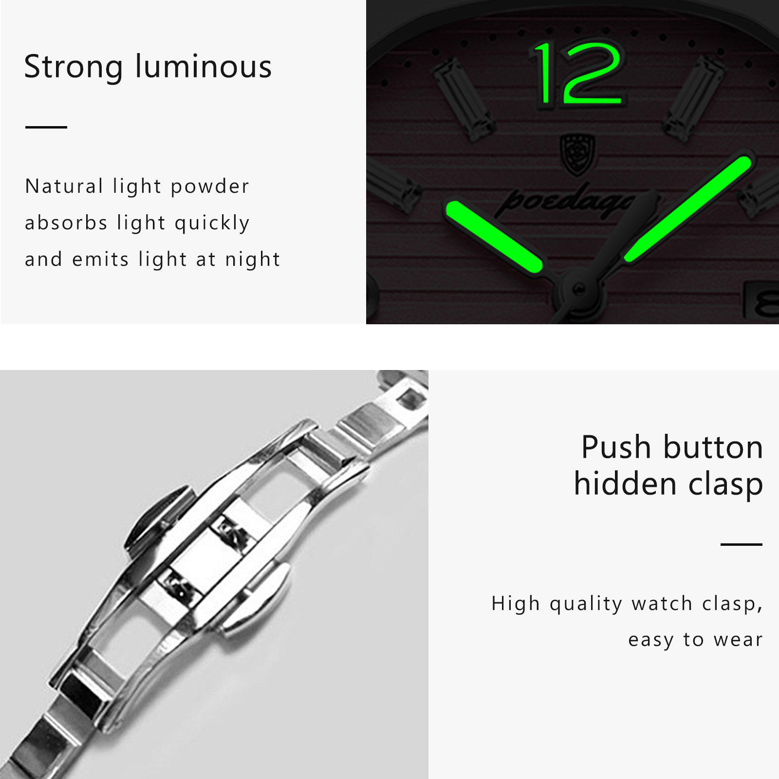 POEDAGAR Square Fashion Woman  - High Jewelry Watches ulasan dan harga