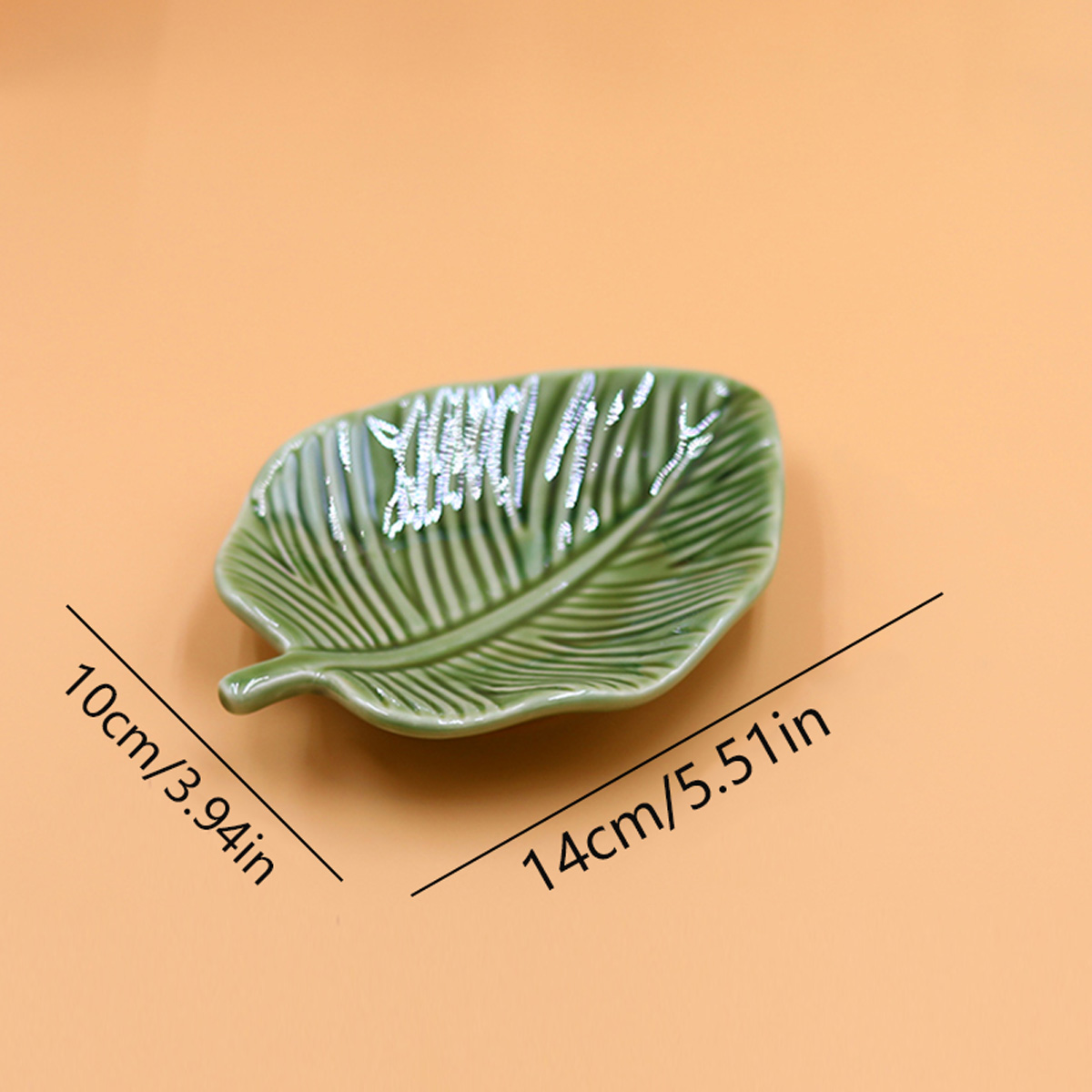 1Pcs Leaf-Shaped Jewelry Organ - Hoop Earrings ulasan dan harga