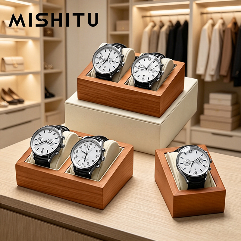 MISHITU Solid Wood Watch Stora - Jewelry And Watches Box ulasan dan harga