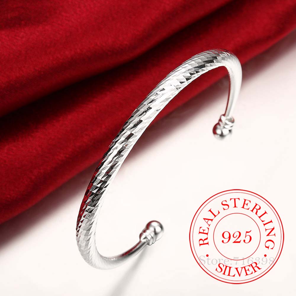 925 Silver Wedding Open Bracel - Nick'S Jewelry & Watches Reviews ulasan dan harga