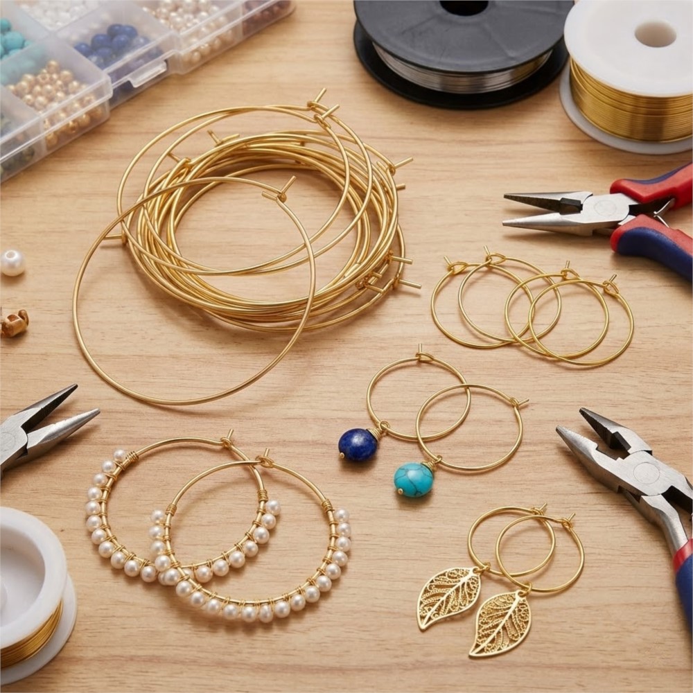50Pcs 316 Stainless Steel 15 2 - Hoop Earrings ulasan dan harga