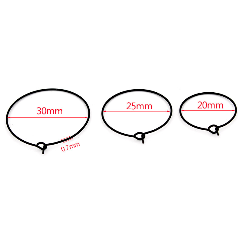20Pcs 20mm 25mm 30mm Stainless - Hoop Earrings ulasan dan harga