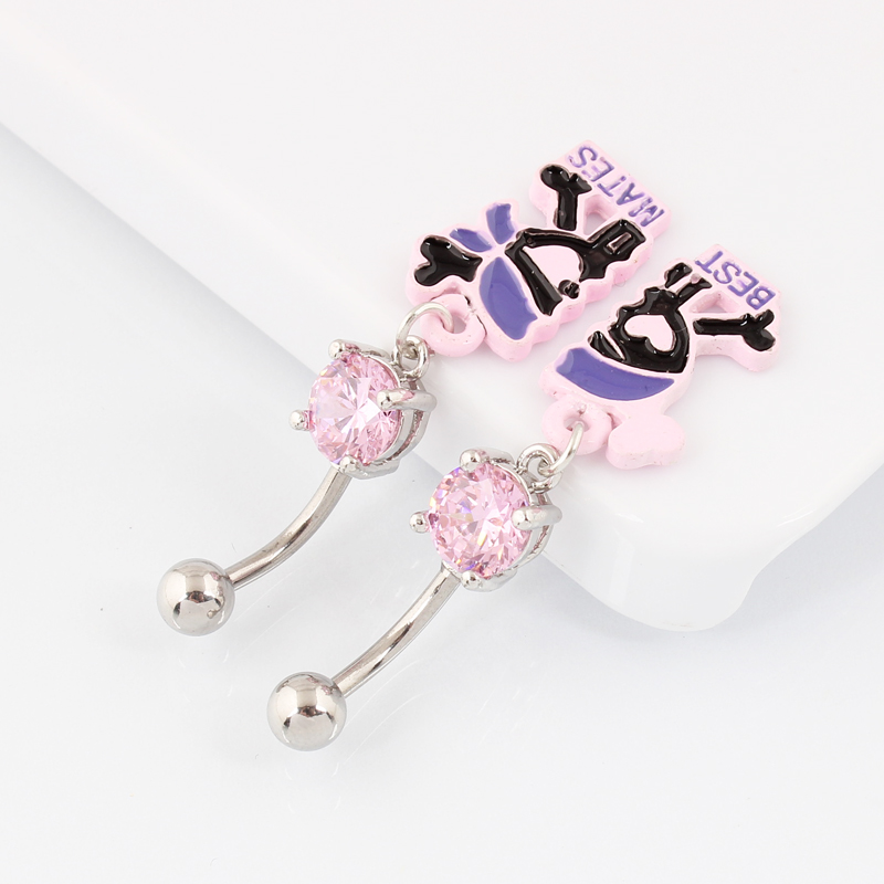 A pair Belly button ring Skull - Nick'S Jewelry & Watches Reviews ulasan dan harga