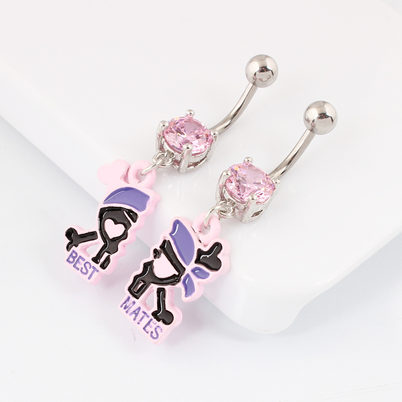 A pair Belly button ring Skull - Nick'S Jewelry & Watches Reviews ulasan dan harga