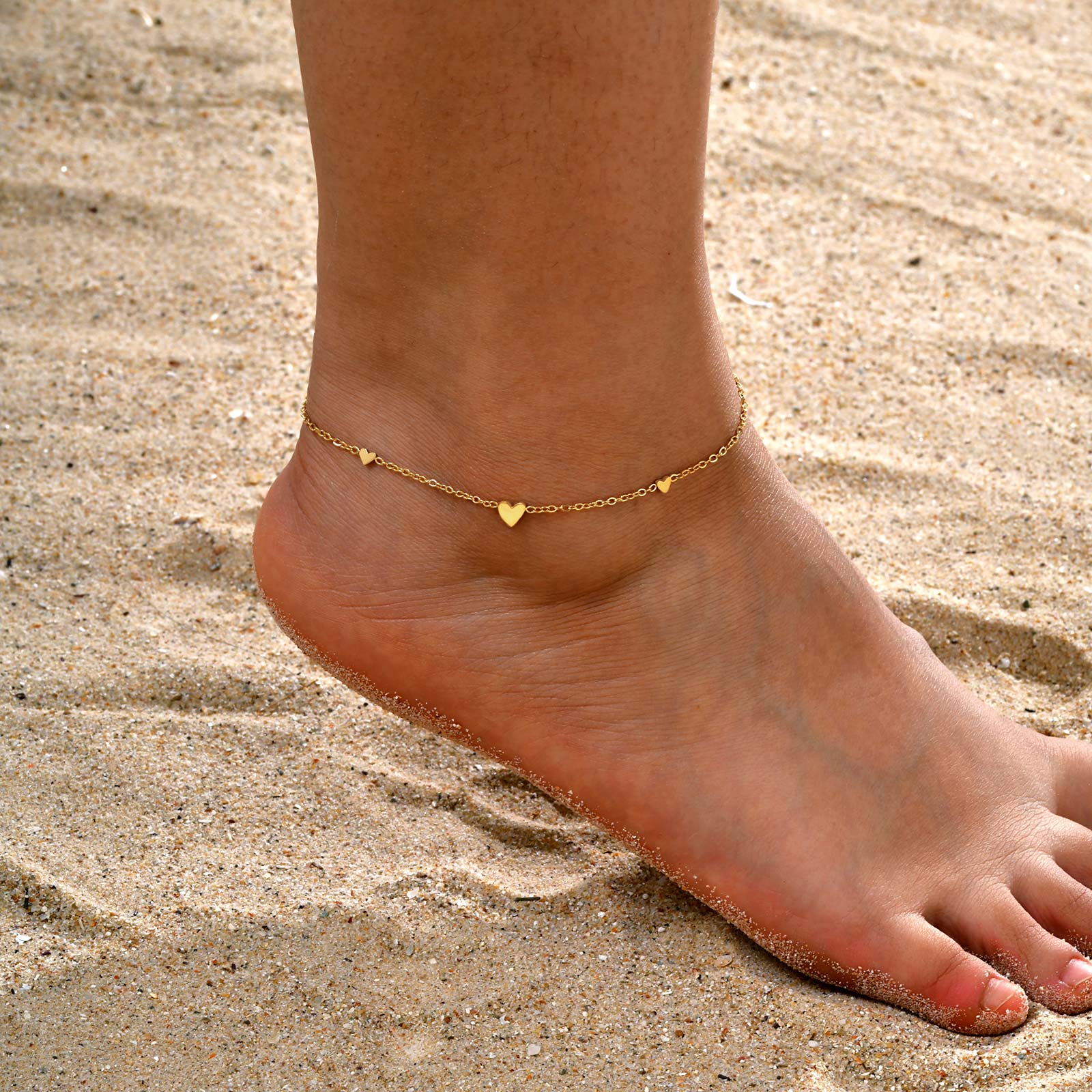 Stainless Steel Heart Anklets  - Jc Jewelry & Watches Photos ulasan dan harga