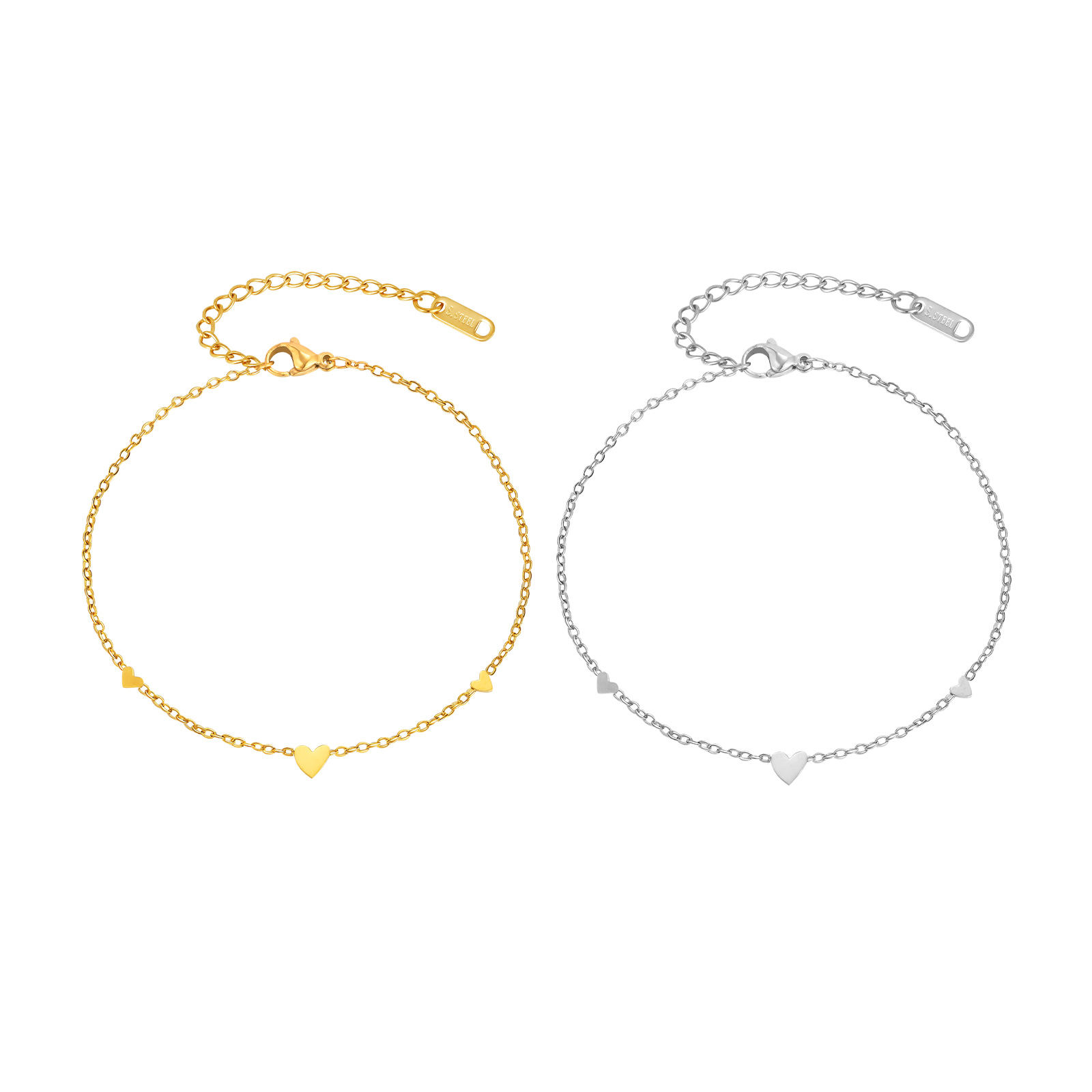 Stainless Steel Heart Anklets  - Jc Jewelry & Watches Photos ulasan dan harga