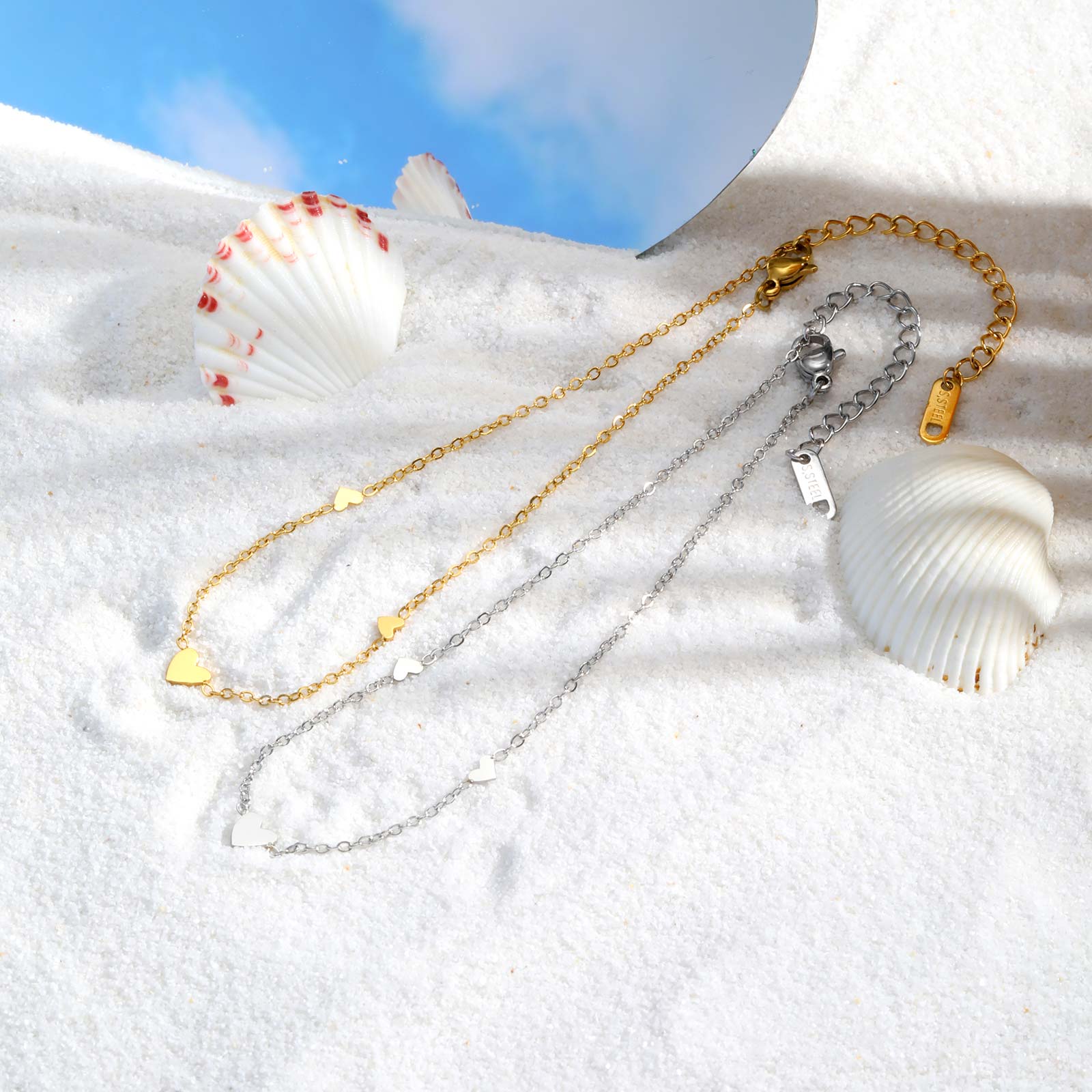 Stainless Steel Heart Anklets  - Jc Jewelry & Watches Photos ulasan dan harga