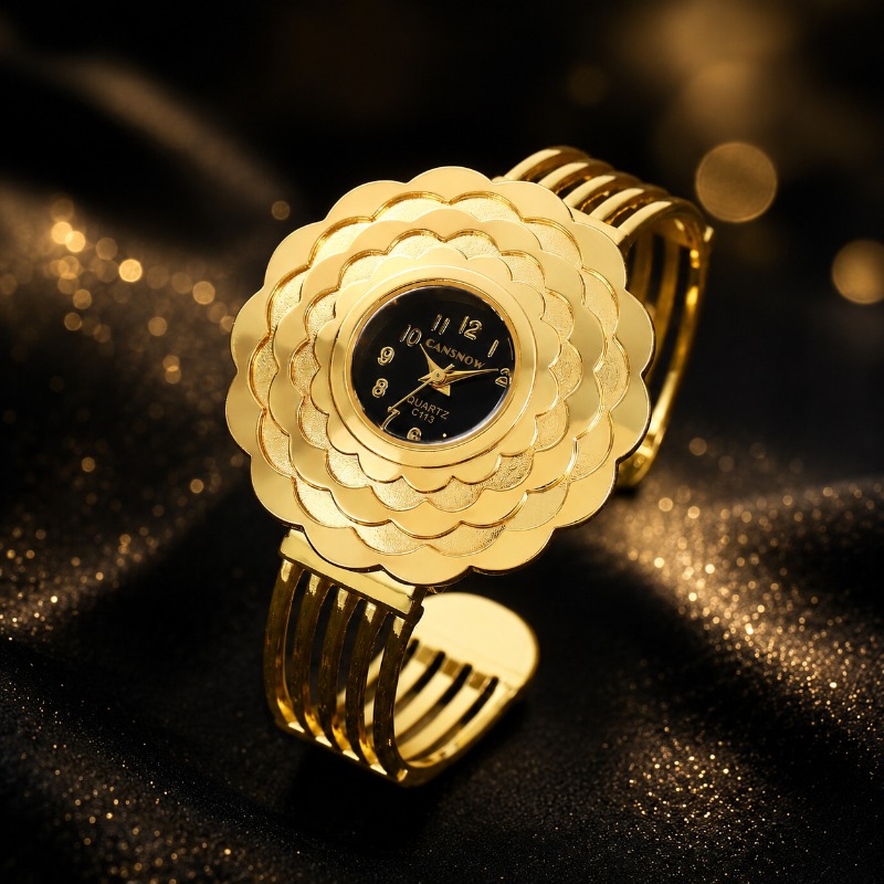 Elegant Women's Flower Quartz  - Unique Jewelry Watches ulasan dan harga