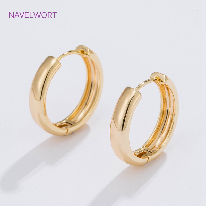 6 Sizes Gold Plated Circle Hoo - Hoop Earrings ulasan dan harga