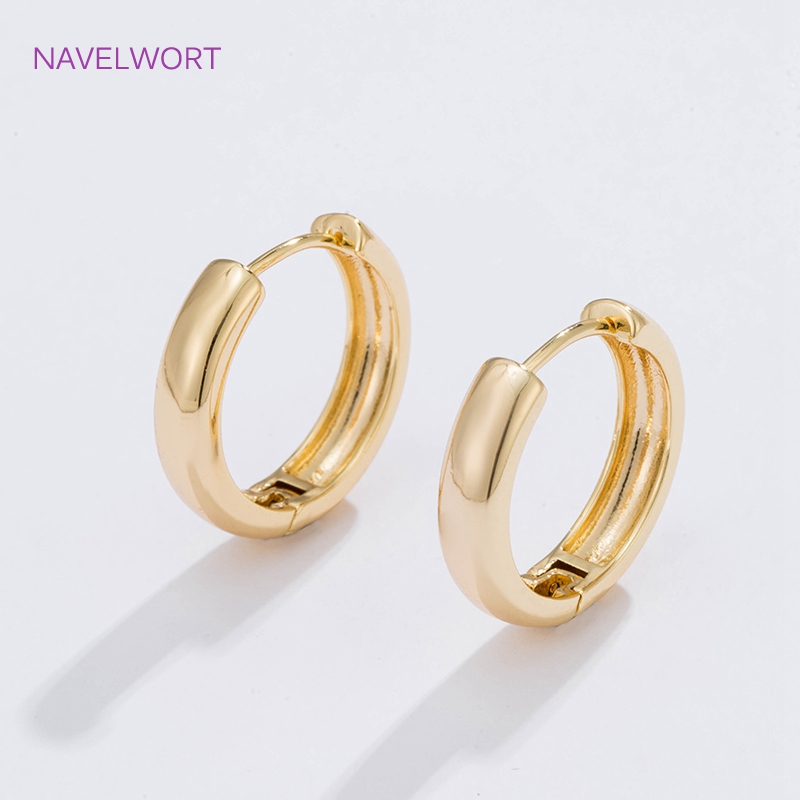 6 Sizes Gold Plated Circle Hoo - Hoop Earrings ulasan dan harga