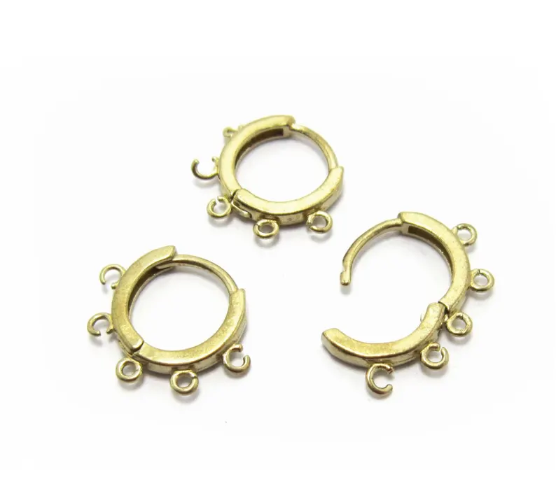 10pcs Brass Ear Hoops, Leverba - Hoop Earrings ulasan dan harga