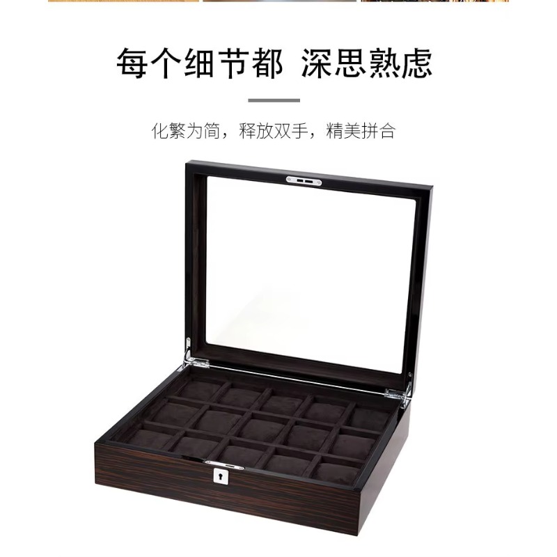 Hxl wooden piano lacquer multi - Jewelry And Watches Box ulasan dan harga