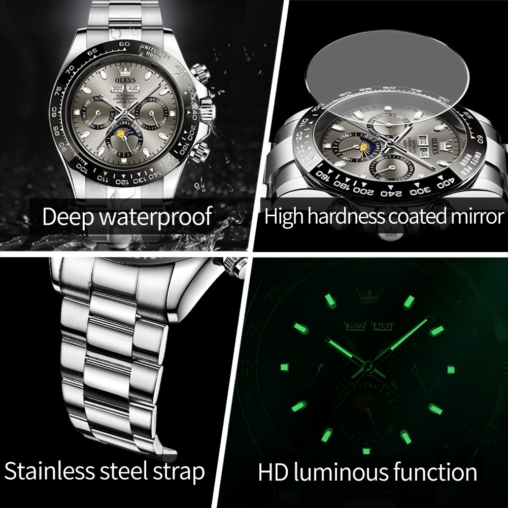 OLEVS 6654 Luxury Mens Watch C - Rolex Watch Datejust ulasan dan harga