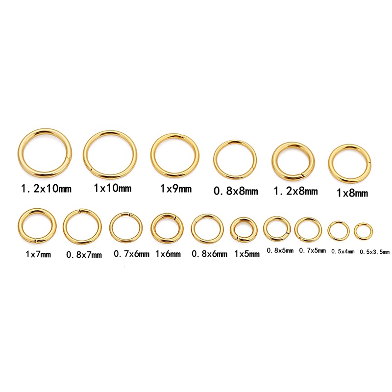 100pcs 3.5/4/5/6/7/8/9/10mm Ev - Hoop Earrings ulasan dan harga