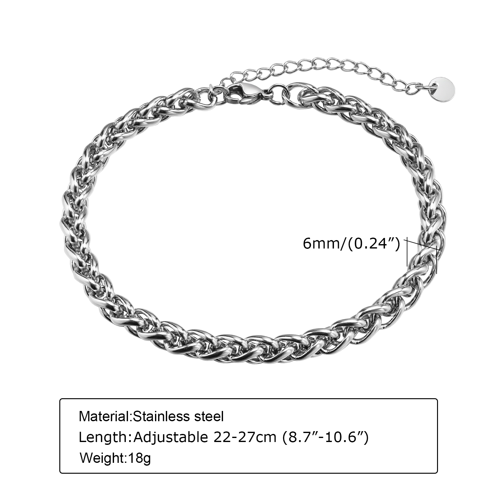 Vnox Cuban Chain Anklets for M - Jc Jewelry & Watches Photos ulasan dan harga