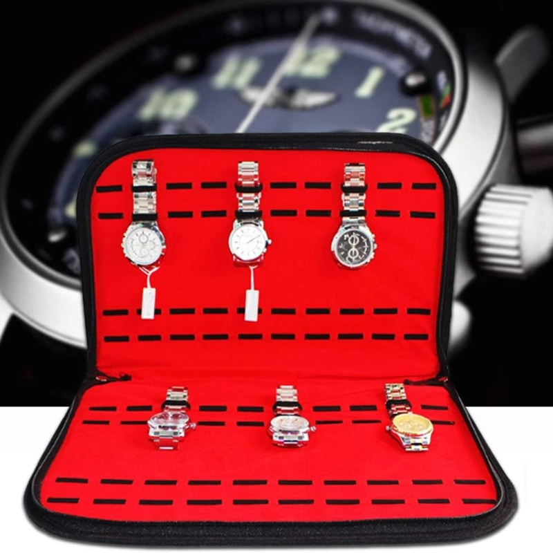 20 Slots Watch Storage Bag Con - Jewelry And Watches Box ulasan dan harga
