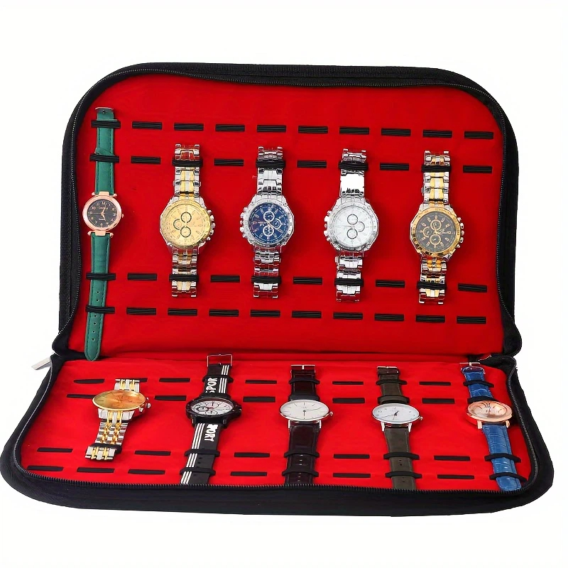 20 Slots Watch Storage Bag Con - Jewelry And Watches Box ulasan dan harga