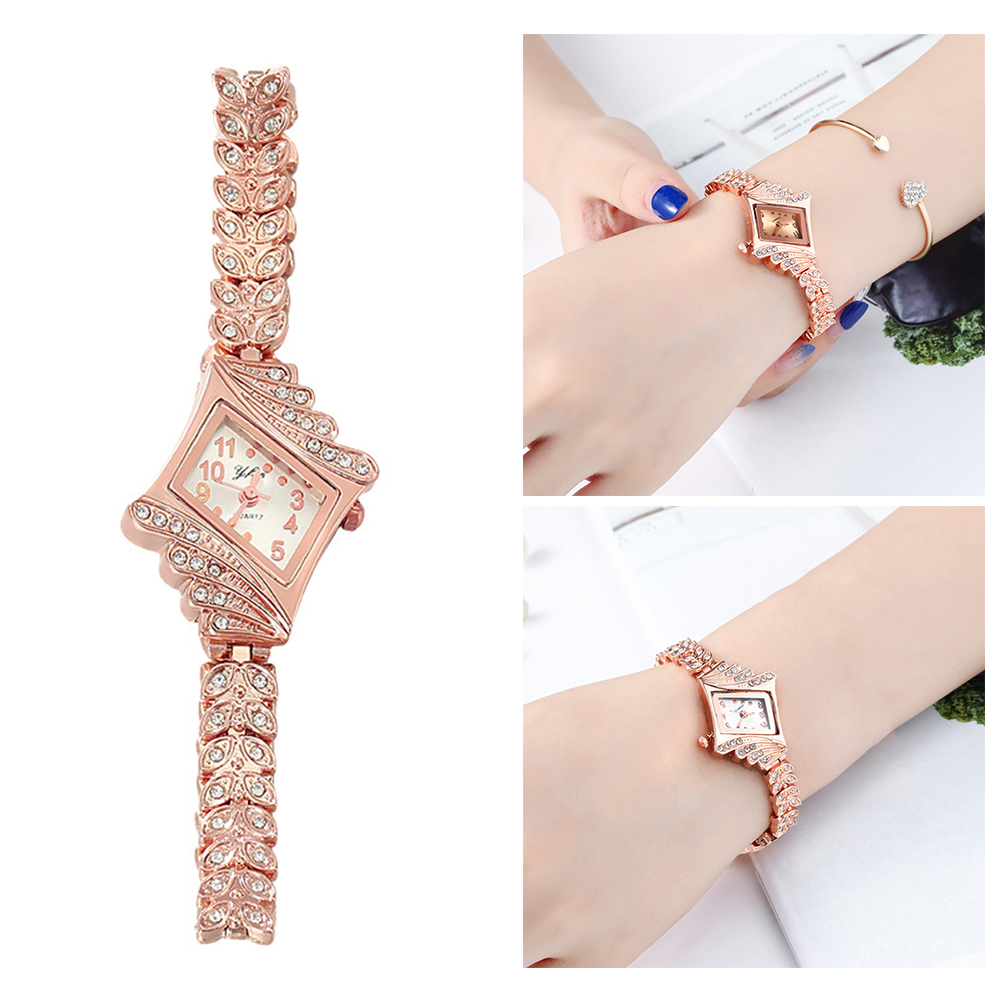 Unique Rhombus Inlaid Diamond  - Unique Jewelry Watches ulasan dan harga