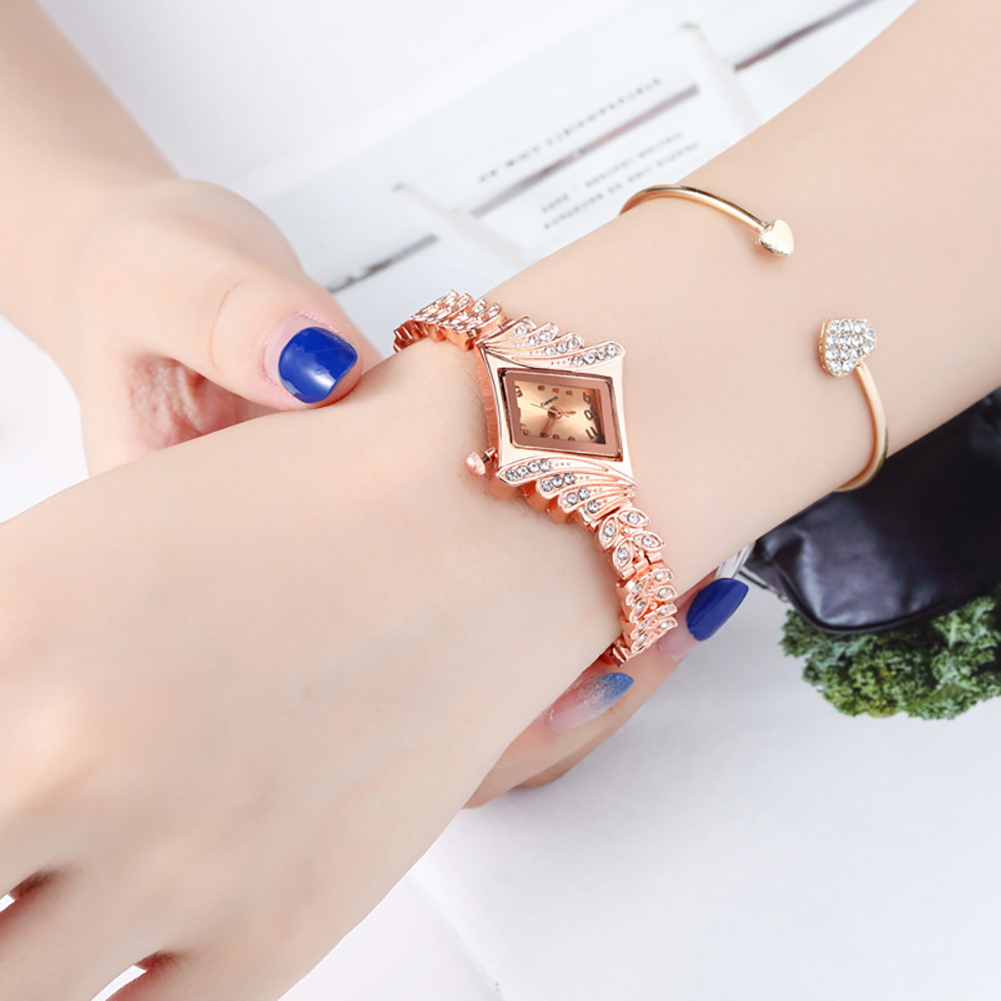Unique Rhombus Inlaid Diamond  - Unique Jewelry Watches ulasan dan harga