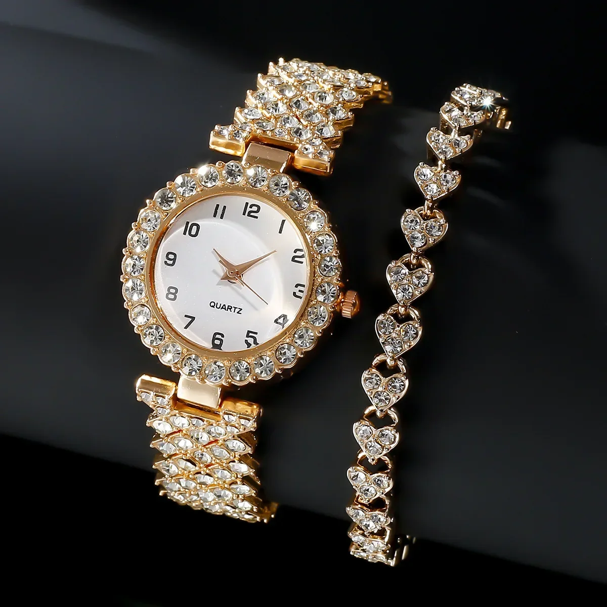 2024 2pcs Luxury Fashion Women - Jewelry Watches For Ladies ulasan dan harga