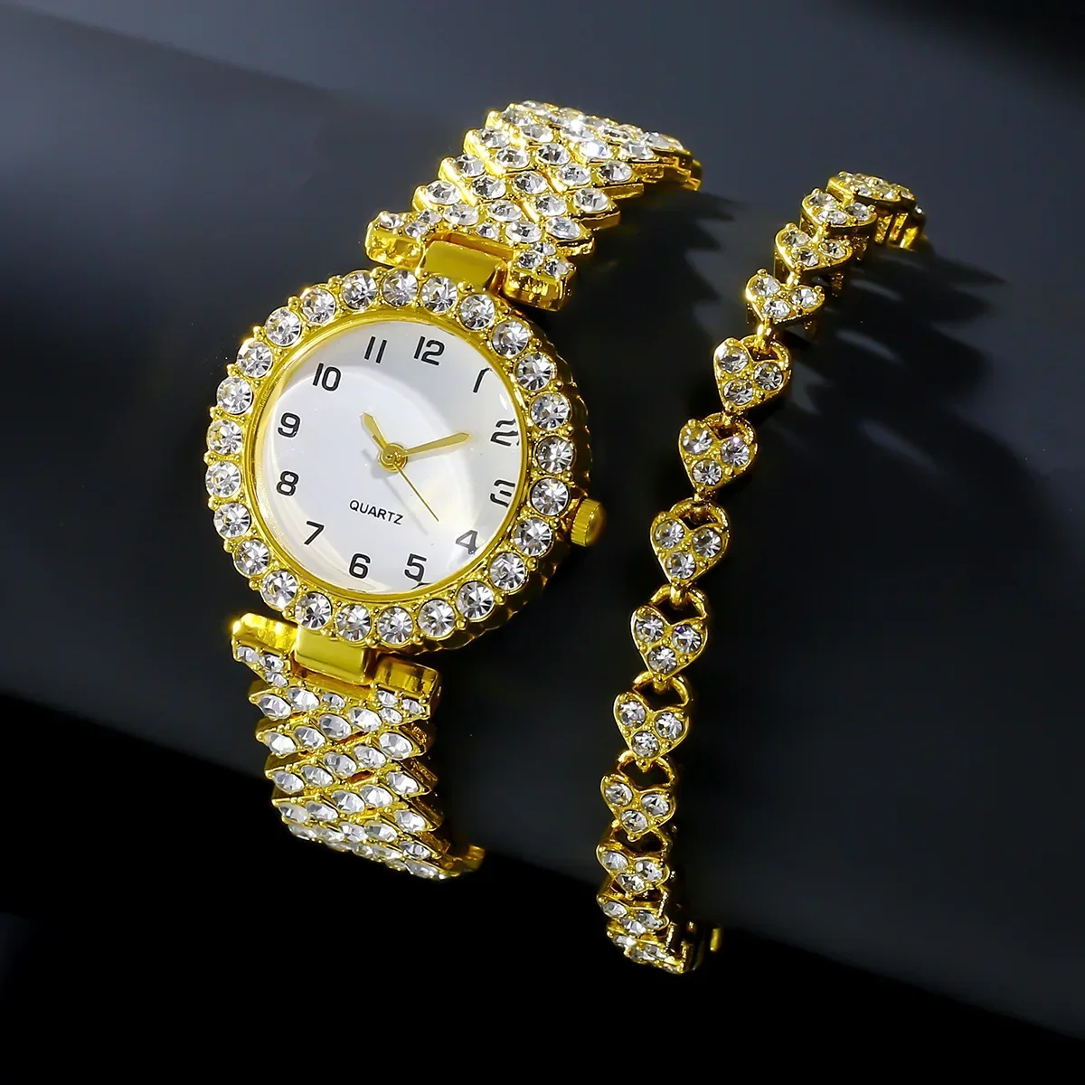 2024 2pcs Luxury Fashion Women - Jewelry Watches For Ladies ulasan dan harga