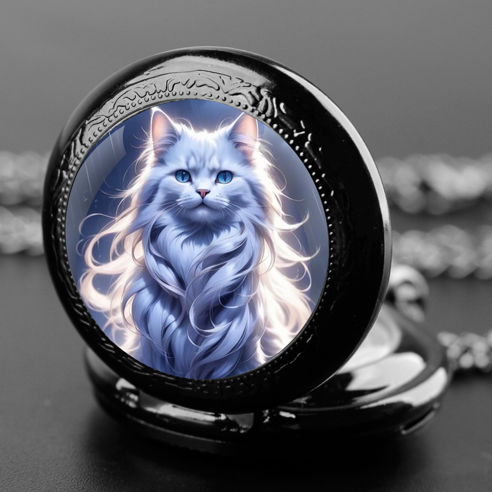Cute kawaii Cats Graphic Glass - Unique Jewelry Watches ulasan dan harga