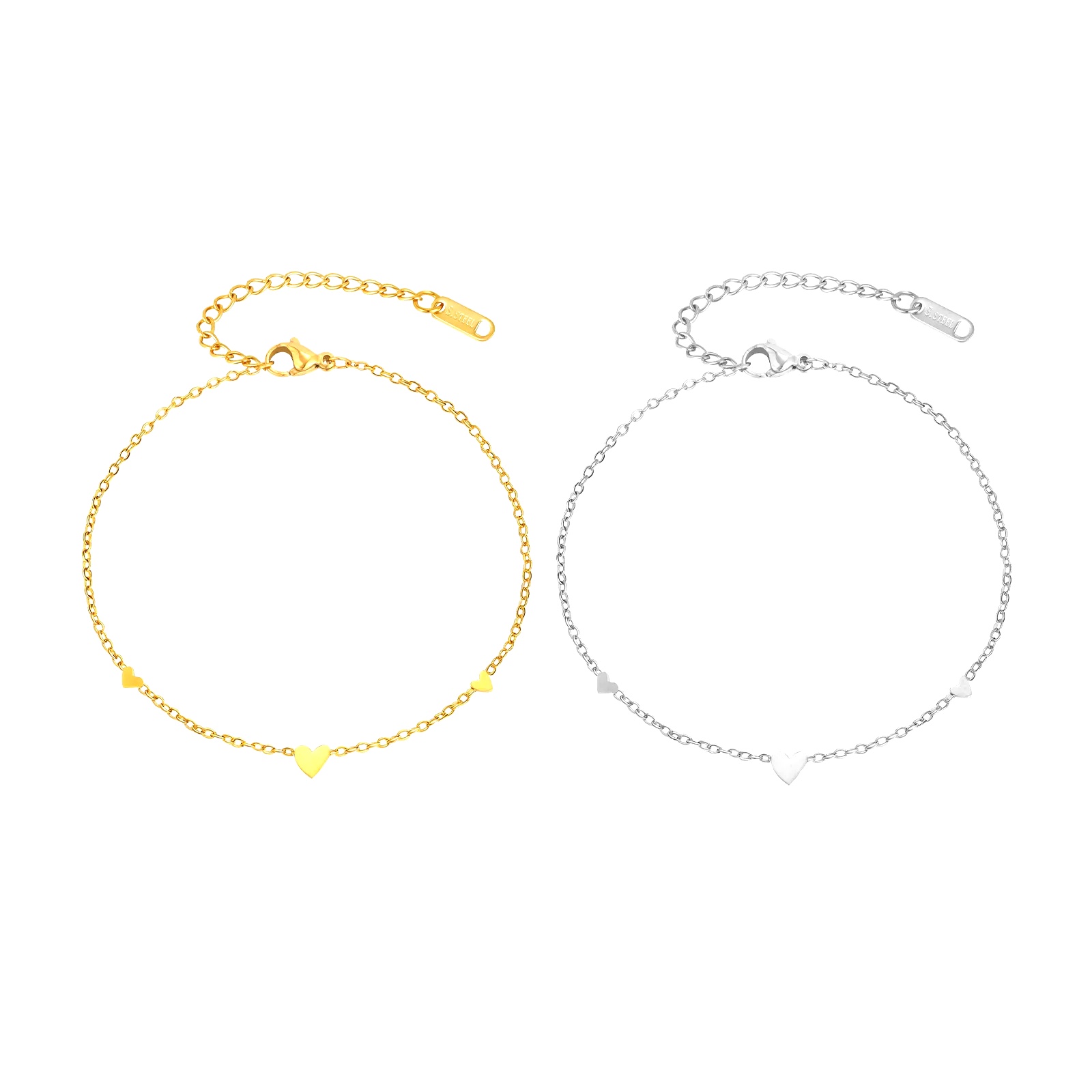 Stainless Steel Heart Anklets  - Jc Jewelry & Watches Photos ulasan dan harga