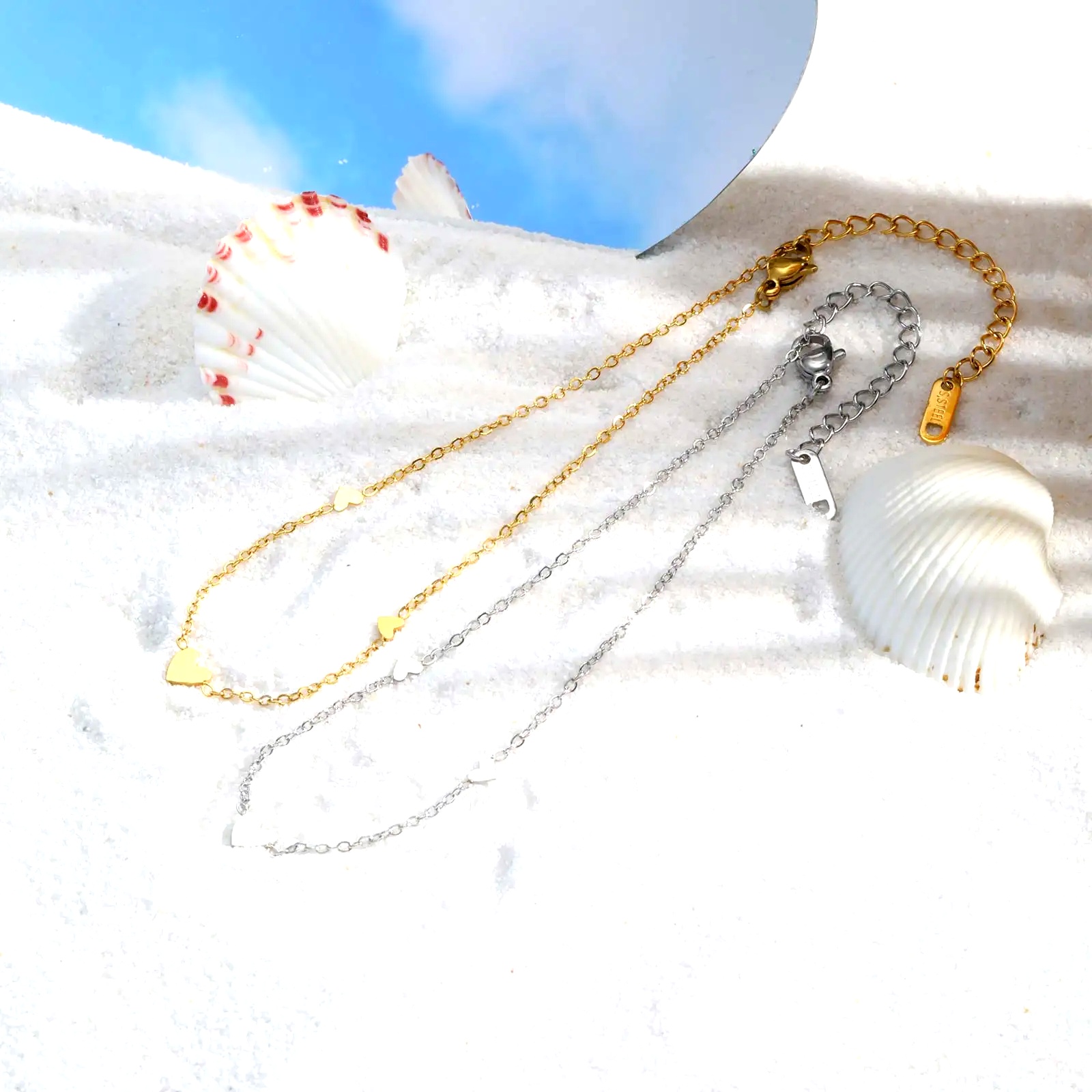 Stainless Steel Heart Anklets  - Jc Jewelry & Watches Photos ulasan dan harga