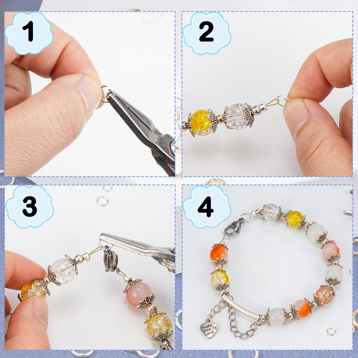 Iron Open Jump Rings Connector - Hoop Earrings ulasan dan harga
