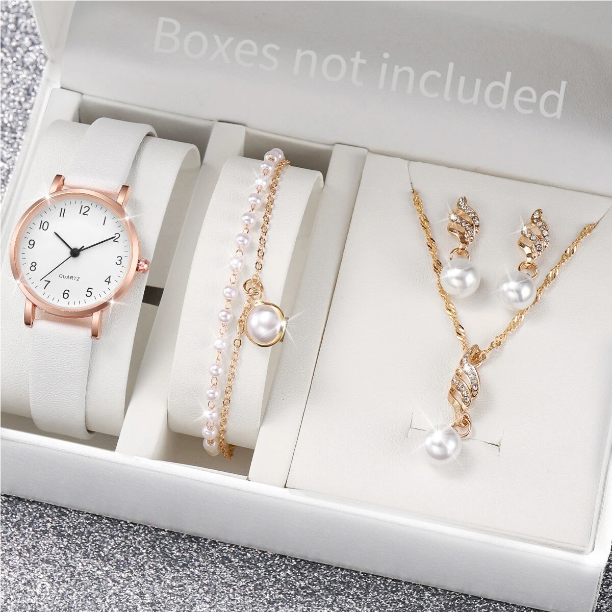 Women Rose Gold Pearl Jewelry  - Jewelry Watches For Ladies ulasan dan harga